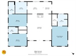 Floor plan. 3 bedrooms and 3 baths.