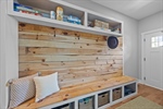 Drop zone with storage