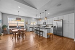 Spacious kitchen with high-end finishes