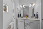 Primary bathroom with double vanity