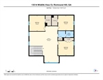 Upper level floor plan.