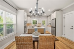 Dining room space open to kitchen.