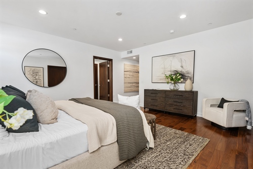 447 N. Doheny Drive #102  Primary Bedroom 3rd Shot - La Terrasse Beverly Hills Condo For Sale