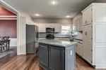 Stainless steel appliances.