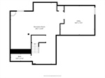 Lower level floor plan.
