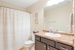 Second full bath with a shower over tub.
