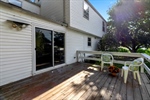 Backyard deck ~ sliding FR door 
