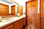 Full Ba:Oak style vanity wall mirror+6 panel dr