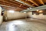 Basement has wall storage cabinets