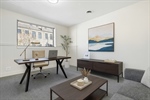 Private office virtually staged