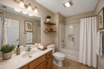 Guest Bathroom virtually staged.