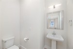 Half bathroom on the main level.