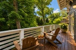 Virtually staged back deck.