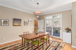 Dining room looking into kitchen