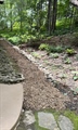 Extensive French drain and stone work