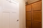 Master Bathroom storage and walk in closet door