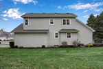 Low maint vinyl siding-side yard view