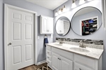 Primary Bdrm vanity + walk-in closet
