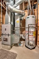 Utility Rm:Gas forced air furnace-central air-hwt