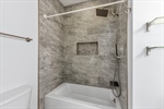 Handsome shower over tub