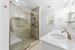 Primary bath with luxurious shower