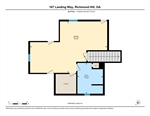 Upstairs dedicated primary suite floorplan