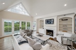 Living room with gas fireplace