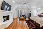 Primary Suite has fireplace  hardwood floors