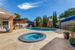 Spa and expansive Decking Area
