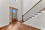 Beautiful staircase with wood treads.