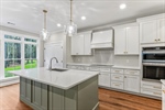 Abundant white shaker cabinetry.