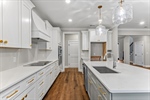 Tons of counter space and stainless appliances.