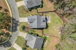 Aerial view of the home.