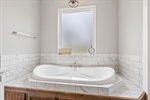 Jetted garden tub for your own spa day