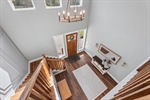 View of beautiful staircase from above