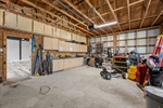 2-car garage space with workshop