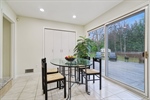 Kitchen Dining Area with glass sliders