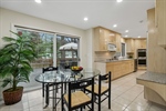 Kitchen Dining area with Glass sliders