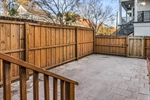 Private courtyard with privacy fencing.