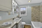 Updated bathroom with modern finishes