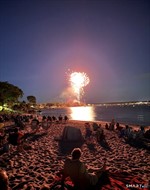 Seasonal fireworks and waterfront events