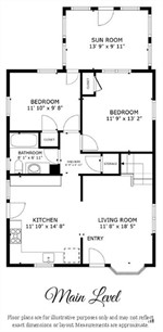 Main level floor plan