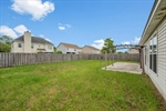 Fully fenced backyard.