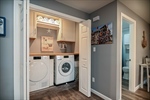 Newly created in-unit area for Miele washerdryer