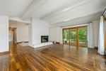 Living room with fireplace