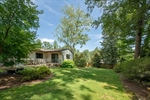 Beautifully landscaped lawn