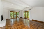 Living room with patio access