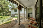Steps from family room to the garden