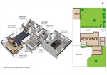 3D Floor plan - 8851 Jennrich