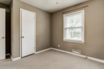 Third bedroom also with lighted ceiling fan.